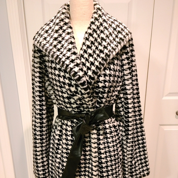 Calvin Klein Jackets & Blazers - Calvin Klein Wrap Coat w/ Faux Leather Belt